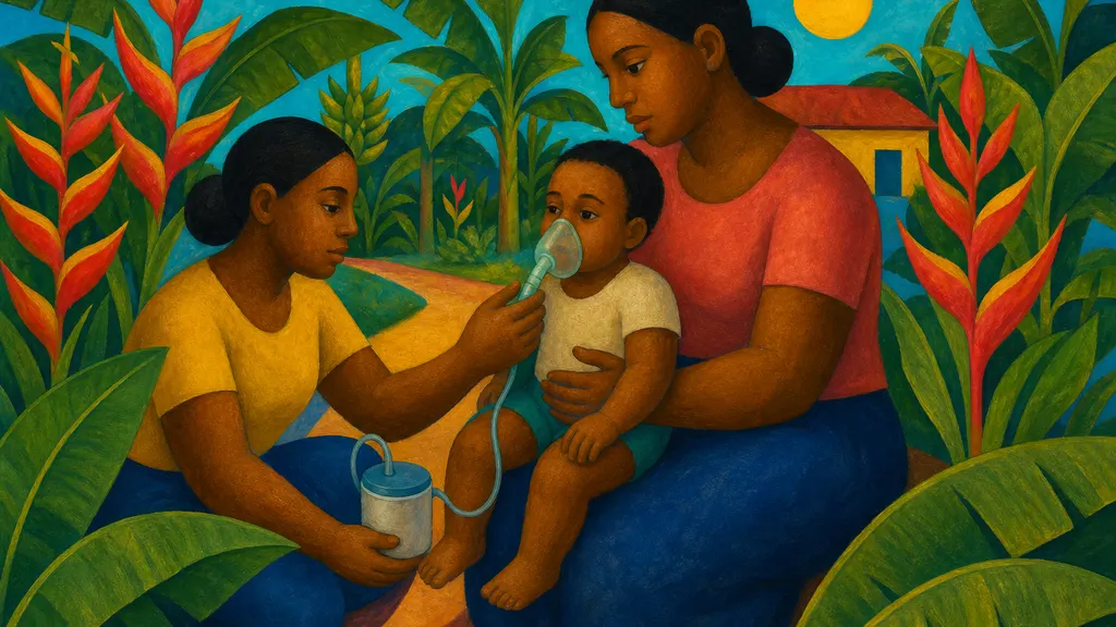 Pintura modernista colorida: Bronquiolite e VSR em bebês: sinais de alerta e prevenção