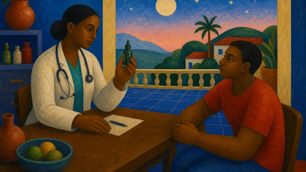 Pintura modernista colorida: Canabidiol (CBD): para que há evidência e como é a prescrição no Brasil