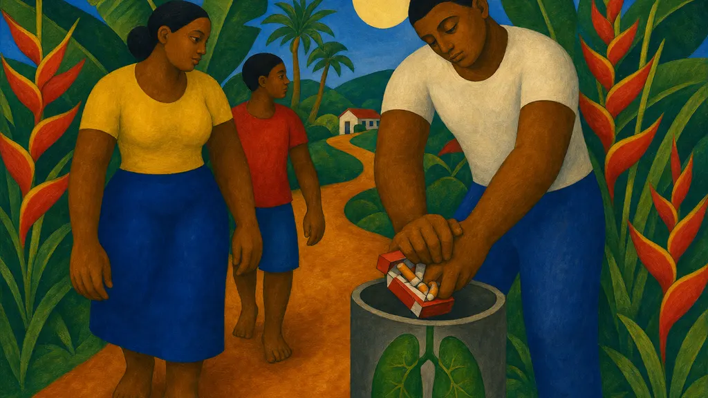 Pintura modernista colorida: Câncer de pulmão: o rastreio que reduz a mortalidade em 20%