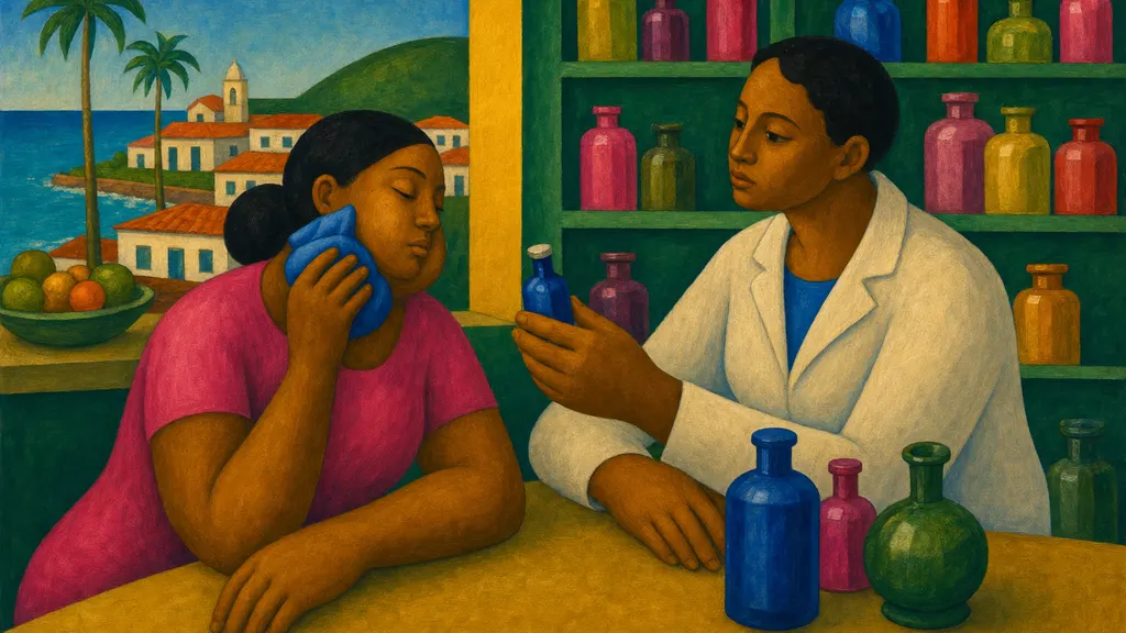 Pintura modernista colorida: Caxumba: sintomas e por que adultos devem se preocupar