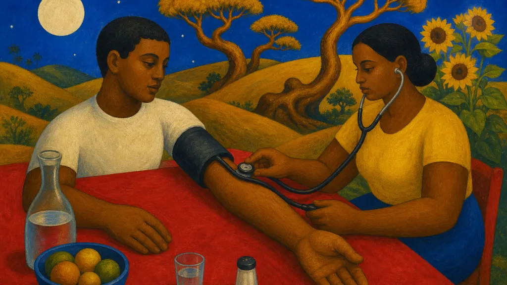 Pintura modernista colorida: Pressão alta em jovens: por que está crescendo