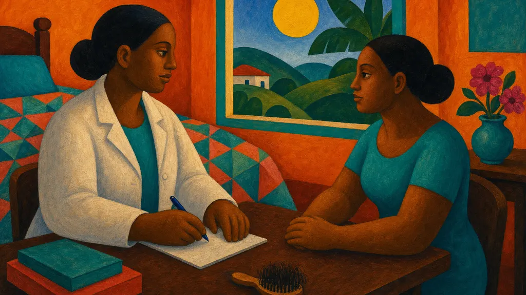 Pintura modernista colorida: Queda de cabelo: quando é normal e quando investigar