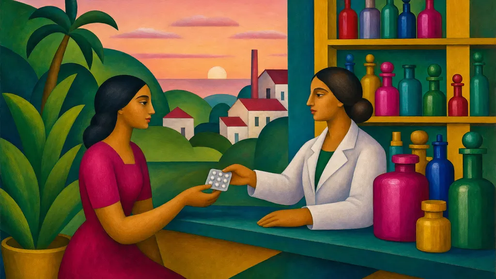 Pintura modernista colorida: Receita de anticoncepcional online: como funciona