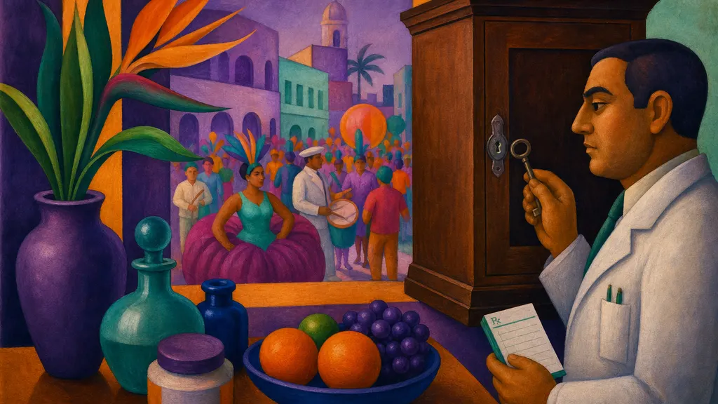 Pintura modernista colorida: Medicamento controlado por telemedicina: o que é permitido