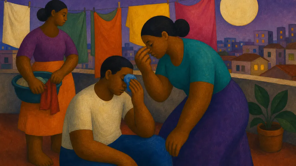Pintura modernista colorida: Sangramento nasal: como parar e quando se preocupar
