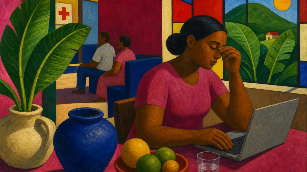Pintura modernista colorida: Saúde dos olhos: telas, exames e sinais de alerta
