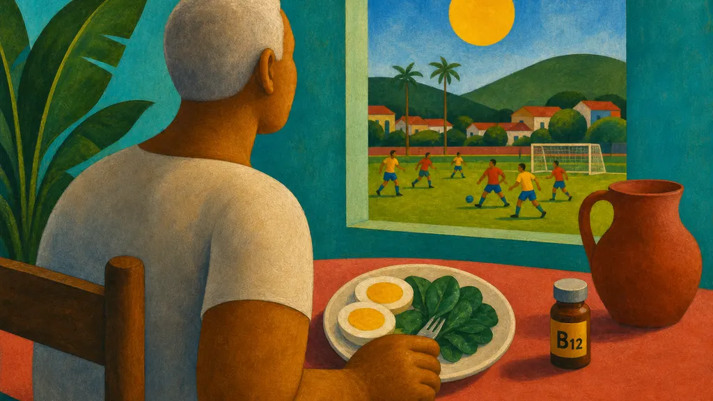 Pintura modernista colorida: Vitamina B12 baixa: sintomas e quem precisa repor