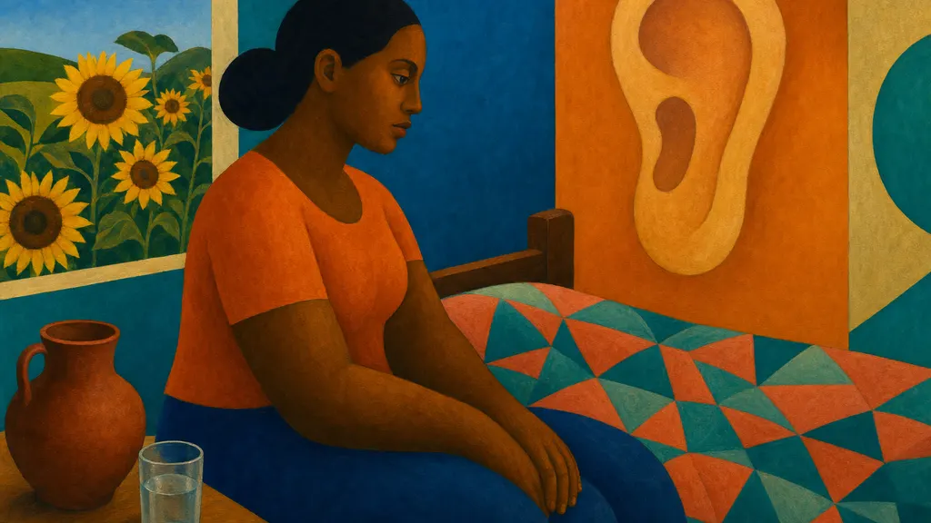 Pintura modernista colorida: Zumbido no ouvido: causas e quando investigar